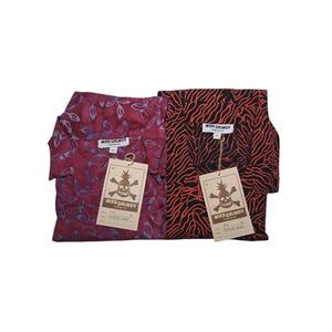 Mad Gringo Women's Lot Of 2 Small Hawaiian Shirts NEW WITH TAGS Button Up